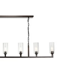 Oil Rubbed Bronze Dining Room Linear 6 Light Chandelier 12 Oil Rubbed Bronze Dining Room Linear 6 Light Chandelier -Jamie Young Store loomlan oil rubbed bronze dining room linear 6 light chandelier jamie young chandeliers 6 33037980598485