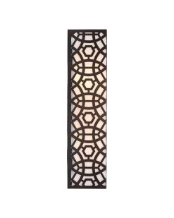 Oil Rubbed Bronze White Acrylic Geo Wall Sconce -Jamie Young Store loomlan oil rubbed bronze white acrylic geo wall sconce jamie young wall sconces 3 33037929349333