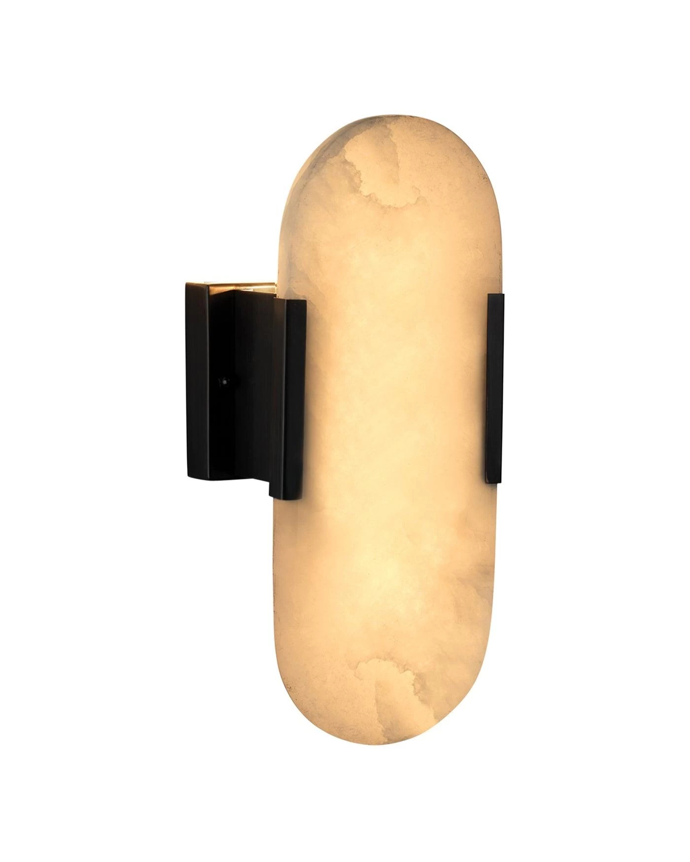Oil Rubbed Bronze White Alabaster Delphi Wall Sconce 5 Oil Rubbed Bronze White Alabaster Delphi Wall Sconce - Image 5