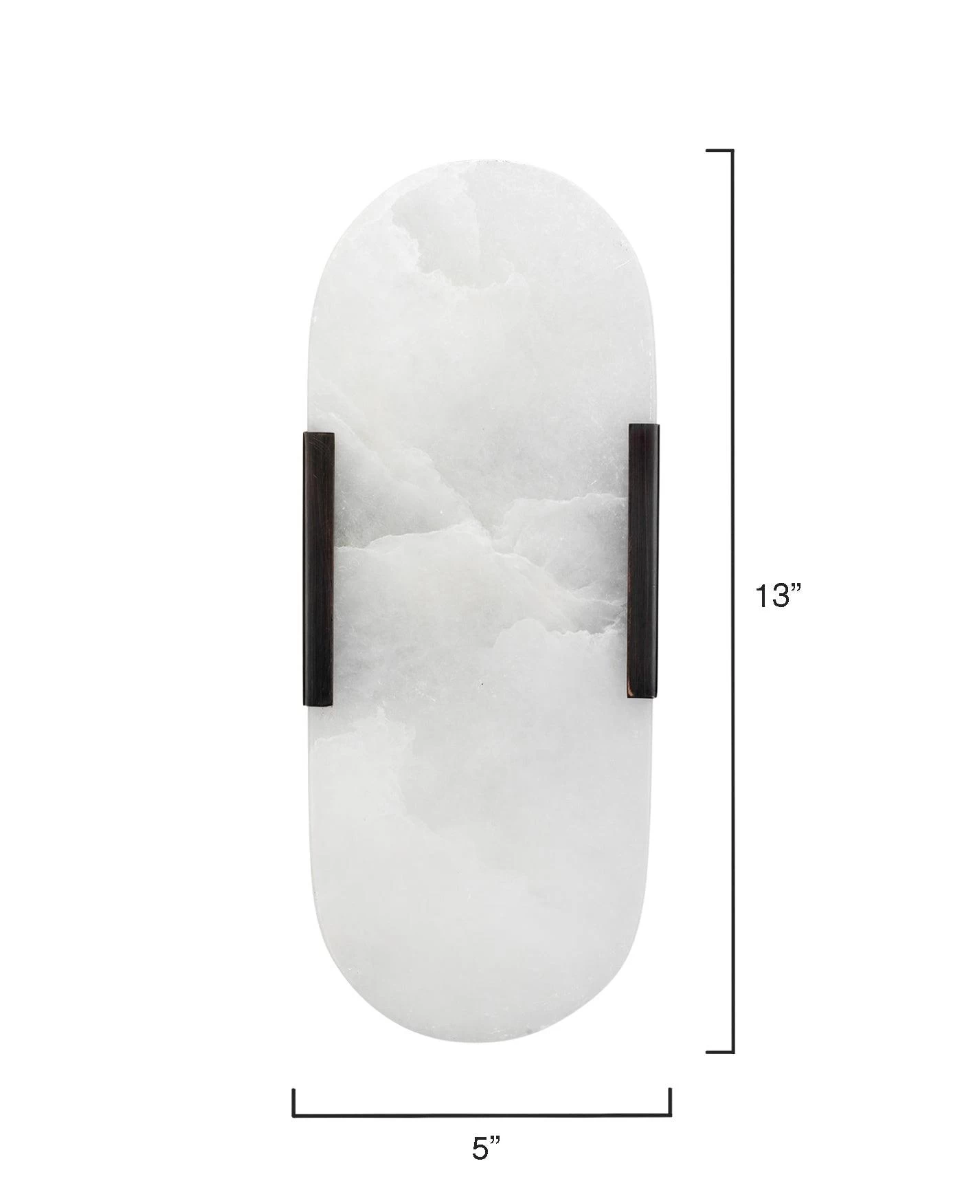 Oil Rubbed Bronze White Alabaster Delphi Wall Sconce 7 Oil Rubbed Bronze White Alabaster Delphi Wall Sconce - Image 7