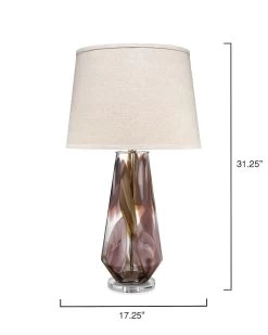 Purple Blown Glass Watercolor Table Lamp -Jamie Young Store loomlan purple blown glass watercolor table lamp jamie young table lamps 6 33038242021589
