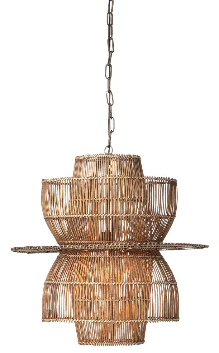 Rattan Bamboo And Iron Over Island Beach House Pendant 1 Rattan Bamboo And Iron Over Island Beach House Pendant
