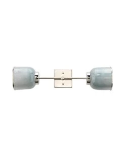 Reversible Nickel Opal Blue Glass Vapor Double Wall Sconce 16 Reversible Nickel Opal Blue Glass Vapor Double Wall Sconce -Jamie Young Store loomlan reversible nickel opal blue glass vapor double wall sconce jamie young wall sconces 6 33037952352469