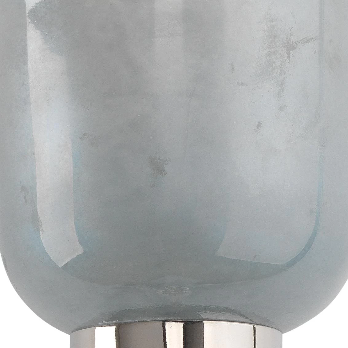 Reversible Nickel Opal Blue Glass Vapor Double Wall Sconce 9 Reversible Nickel Opal Blue Glass Vapor Double Wall Sconce - Image 9