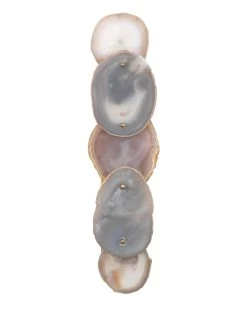 Reversible Purple Agate Stone Trinity Wall Sconce - Large
