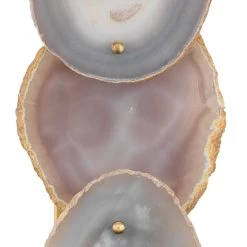 Reversible Purple Agate Stone Trinity Wall Sconce - Large 11 Reversible Purple Agate Stone Trinity Wall Sconce - Large -Jamie Young Store loomlan reversible purple agate stone trinity wall sconce large jamie young wall sconces 3 33037950845141