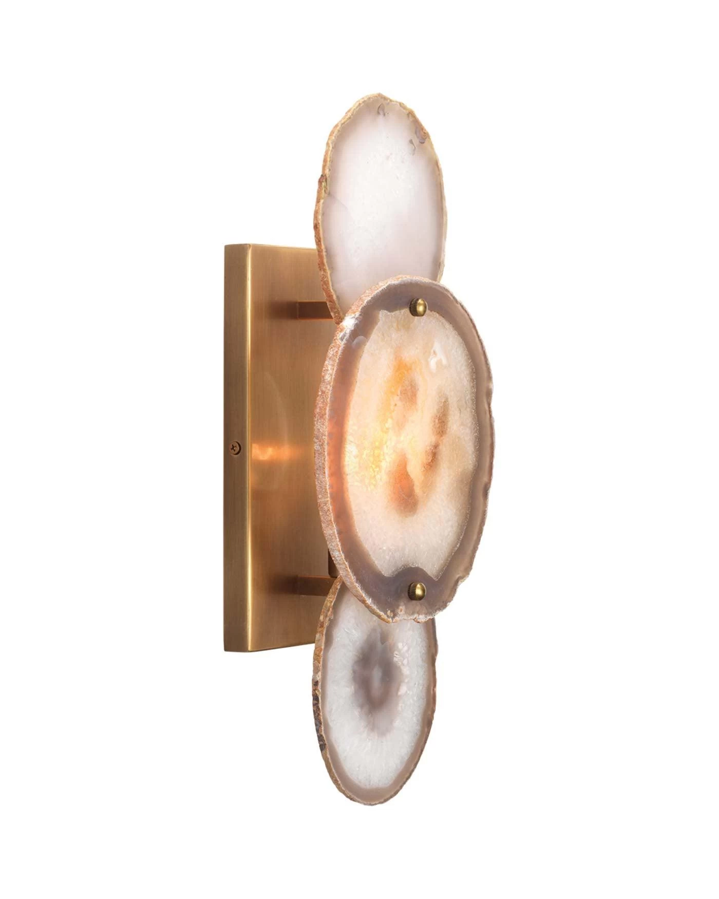 Reversible Purple Agate Stone Trinity Wall Sconce - Small 9 Reversible Purple Agate Stone Trinity Wall Sconce - Small - Image 9