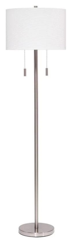 Silver Iron Lincoln Floor Lamp