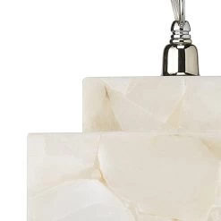 White Alabaster Borealis Cube Pendant -Jamie Young Store loomlan white alabaster borealis cube pendant jamie young pendants 6 33037957333205