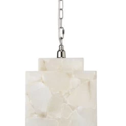 White Alabaster Borealis Cube Pendant -Jamie Young Store loomlan white alabaster borealis cube pendant jamie young pendants 7 33037957562581