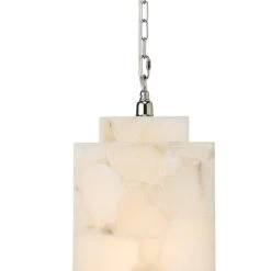 White Alabaster Borealis Cube Pendant -Jamie Young Store loomlan white alabaster borealis cube pendant jamie young pendants 8 33037957726421