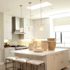 White Alabaster Borealis Hexagon Pendant -Jamie Young Store loomlan white alabaster borealis hexagon pendant jamie young pendants 4 33037957103829