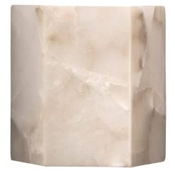 White Alabaster Borealis Hexagon Wall Sconce -Jamie Young Store loomlan white alabaster borealis hexagon wall sconce jamie young wall sconces 6 33037923516629