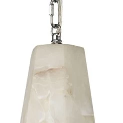White Alabaster Borealis Tall Hexagon Pendant -Jamie Young Store loomlan white alabaster borealis tall hexagon pendant jamie young pendants 4 33037957071061