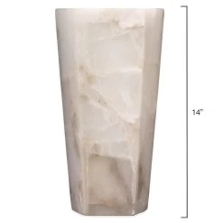 White Alabaster Borealis Tall Hexagon Wall Sconce -Jamie Young Store loomlan white alabaster borealis tall hexagon wall sconce jamie young wall sconces 7