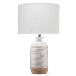 White Ceramic Ashwell Table Lamp