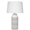 White Ceramic Dalia Table Lamp