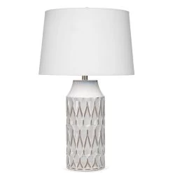 White Ceramic Dalia Table Lamp