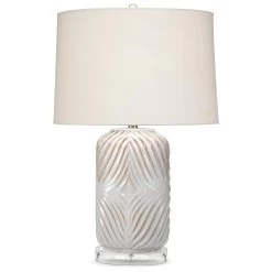 White Ceramic Harper Table Lamp