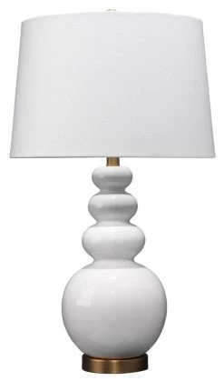 White Ceramic Nova Table Lamp