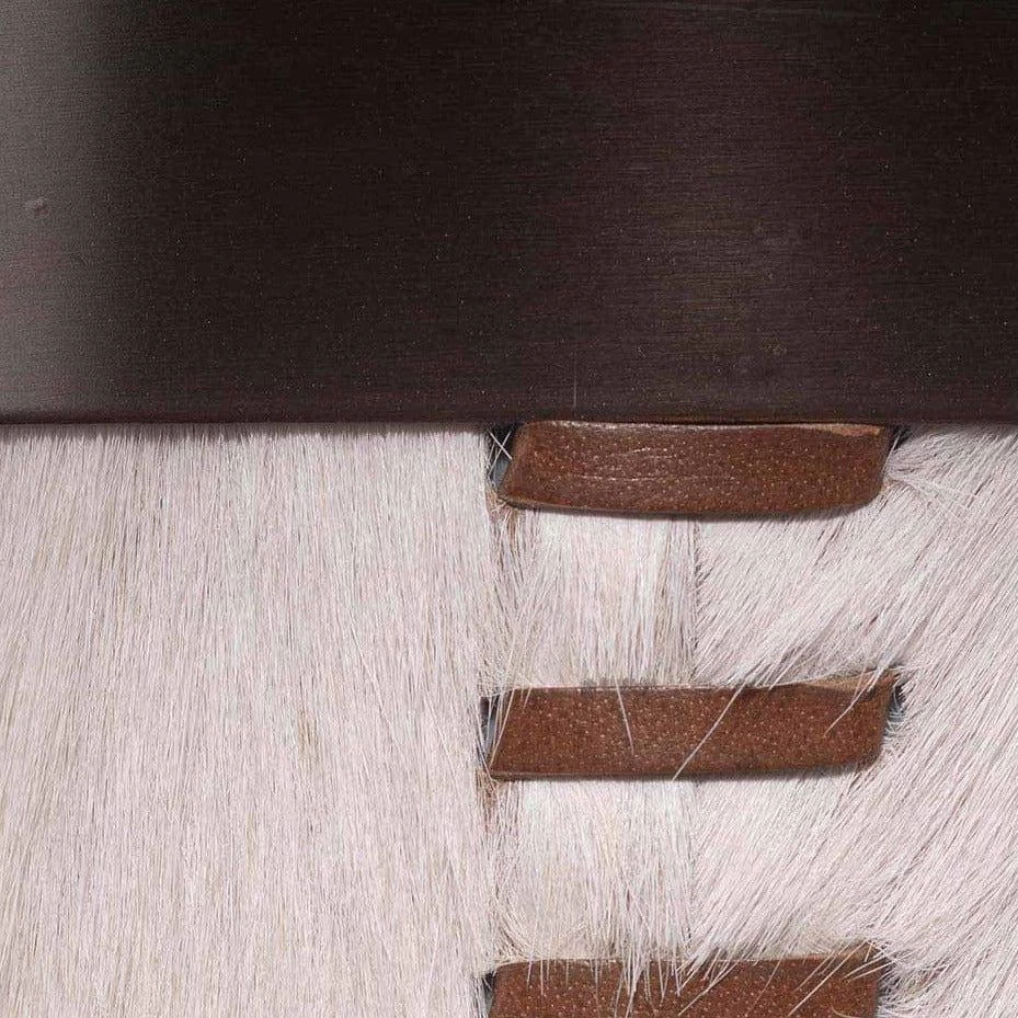 White Cowhide & Oil Rubbed Bronze 70" Sheridan Floor Lamp 4 White Cowhide & Oil Rubbed Bronze 70" Sheridan Floor Lamp - Image 4