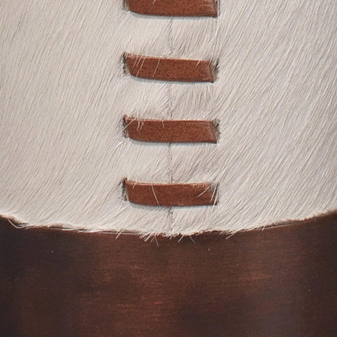 White Cowhide & Oil Rubbed Bronze 70" Sheridan Floor Lamp 7 White Cowhide & Oil Rubbed Bronze 70" Sheridan Floor Lamp - Image 7