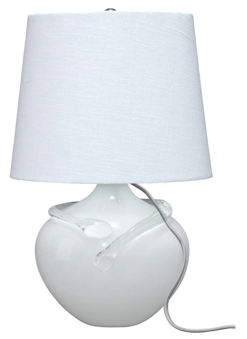 White Glass Wesley Table Lamp 1 White Glass Wesley Table Lamp