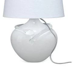 White Glass Wesley Table Lamp 10 White Glass Wesley Table Lamp -Jamie Young Store loomlan white glass wesley table lamp jamie young table lamps 3 33038240055509