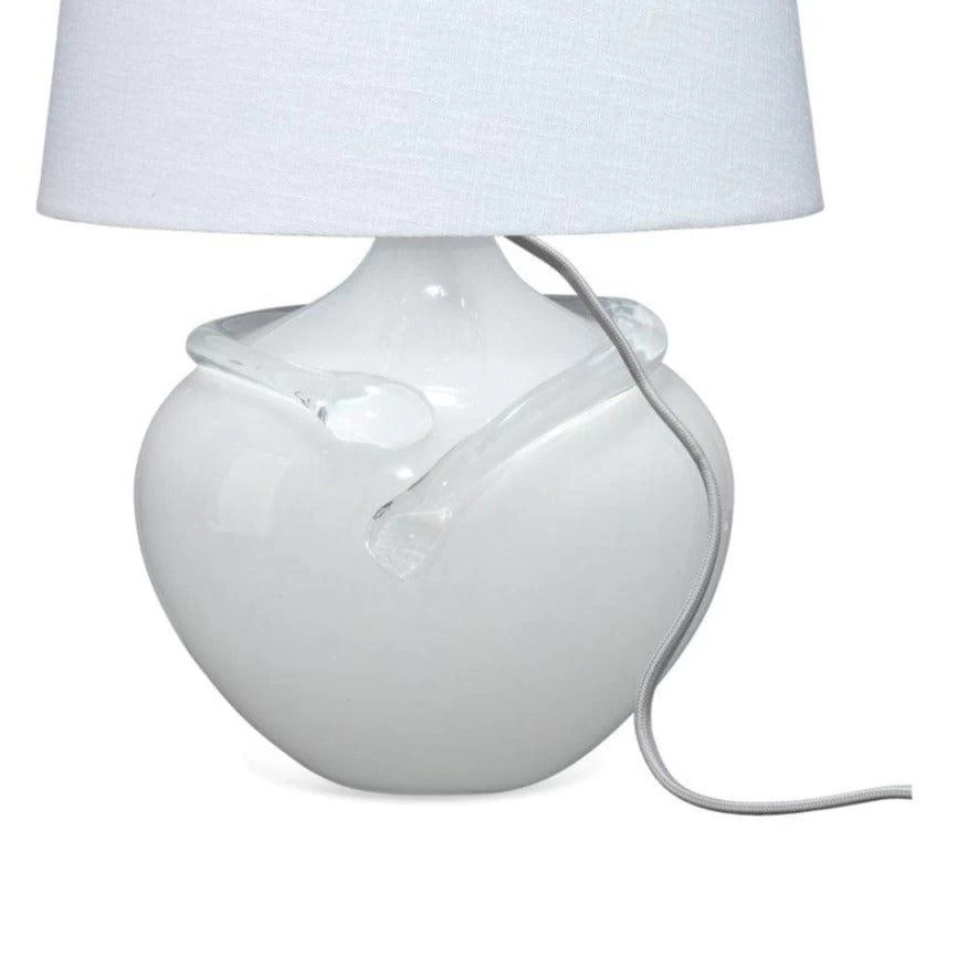 White Glass Wesley Table Lamp 3 White Glass Wesley Table Lamp - Image 3