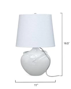 White Glass Wesley Table Lamp 14 White Glass Wesley Table Lamp -Jamie Young Store loomlan white glass wesley table lamp jamie young table lamps 7 33038242054357