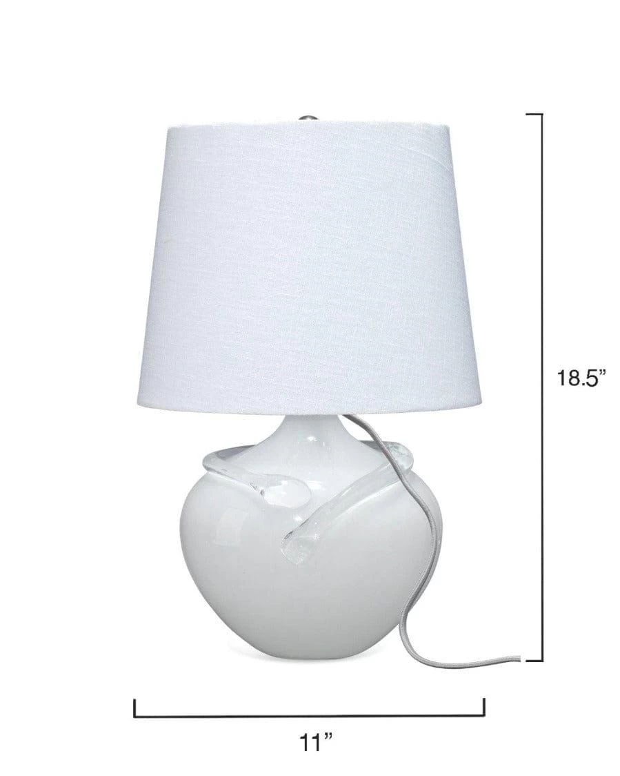 White Glass Wesley Table Lamp 7 White Glass Wesley Table Lamp - Image 7