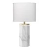 White Marble Iron Lexi Table Lamp