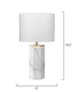 White Marble Iron Lexi Table Lamp -Jamie Young Store loomlan white marble iron lexi table lamp jamie young table lamps 4 33038330069205