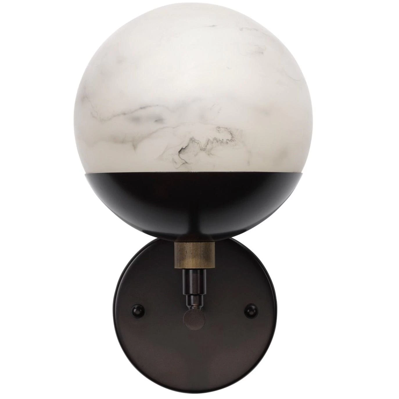 White Oil Rubbed Bronze Faux Alabaster Metro Wall Sconce 1 White Oil Rubbed Bronze Faux Alabaster Metro Wall Sconce