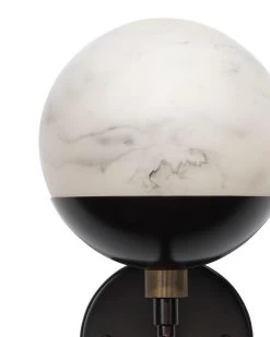 White Oil Rubbed Bronze Faux Alabaster Metro Wall Sconce 13 White Oil Rubbed Bronze Faux Alabaster Metro Wall Sconce -Jamie Young Store loomlan white oil rubbed bronze faux alabaster metro wall sconce jamie young wall sconces 6 33037937443029