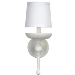 White Plaster Concord Wall Sconce