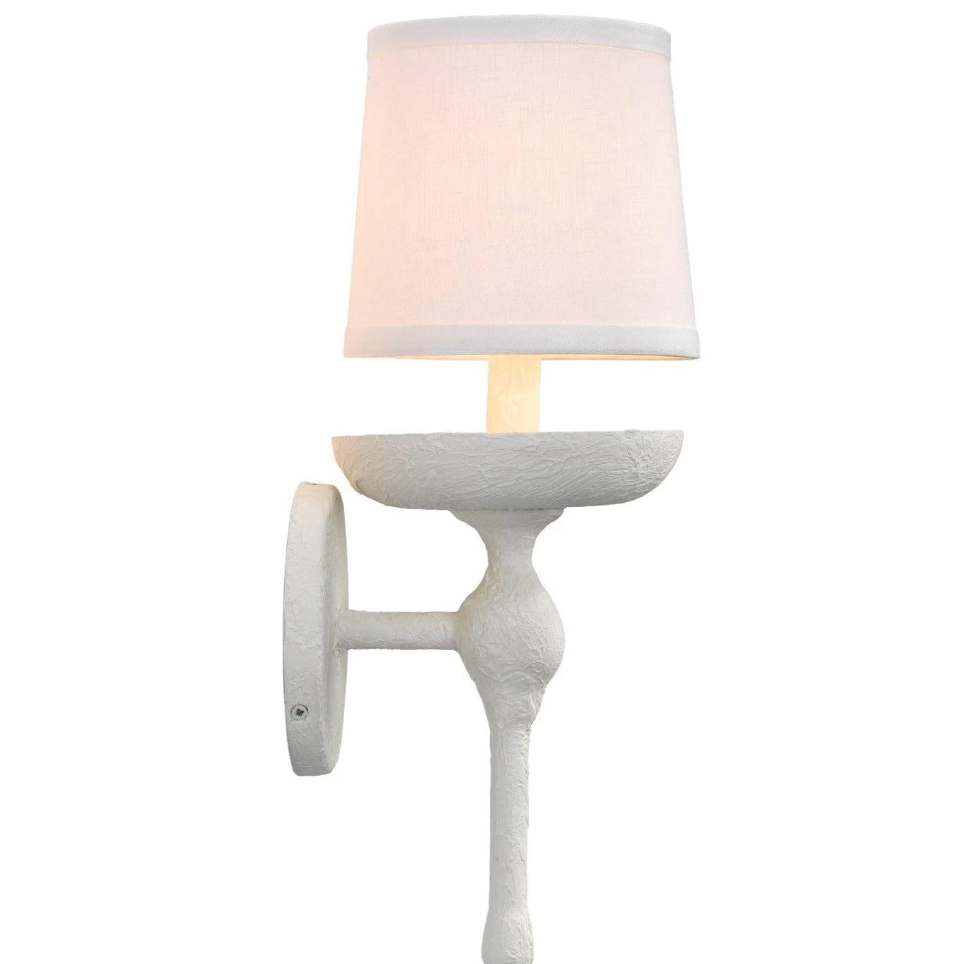 White Plaster Concord Wall Sconce 2 White Plaster Concord Wall Sconce - Image 2