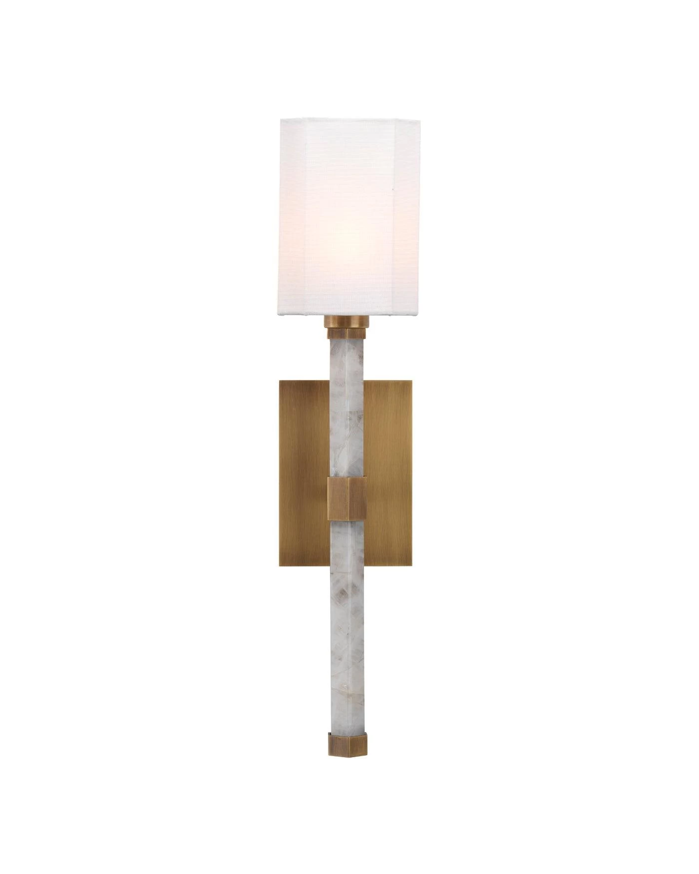 White Quartz Stone Roman Hexagon Wall Sconce 5 White Quartz Stone Roman Hexagon Wall Sconce - Image 5