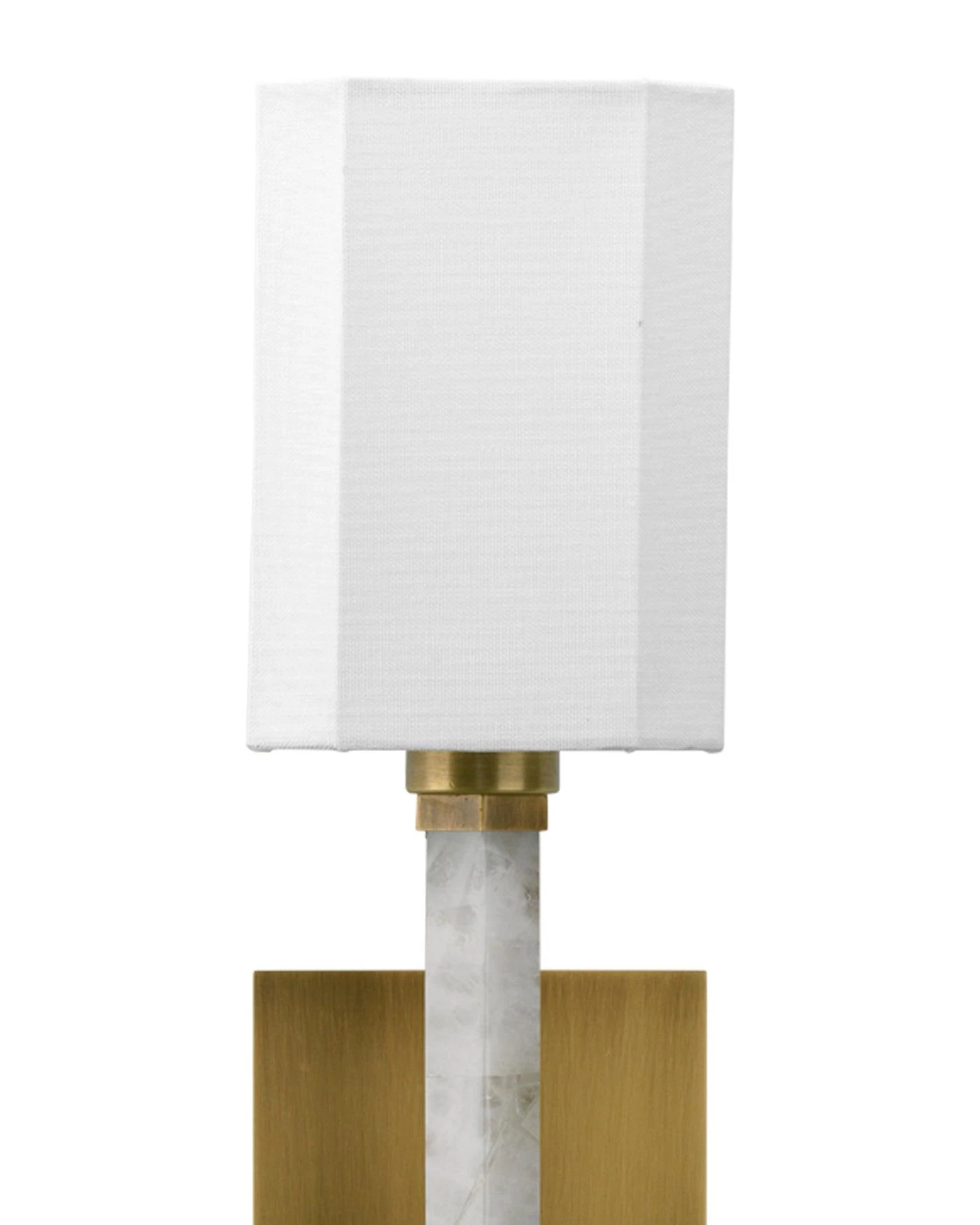 White Quartz Stone Roman Hexagon Wall Sconce 8 White Quartz Stone Roman Hexagon Wall Sconce - Image 8