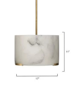 White Resin Elancourt Pendant -Jamie Young Store loomlan white resin elancourt pendant jamie young pendants 6 33037969850581