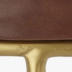 Henry 24 Inch Matte Brown And Brass Counter Stool -Jamie Young Store ls20hencsbr 3