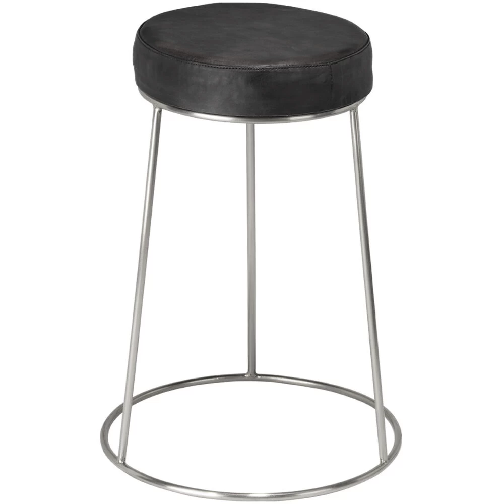 Henry 24 Inch Matte Charcoal And Pewter Counter Stool 5 Henry 24 Inch Matte Charcoal And Pewter Counter Stool - Image 5