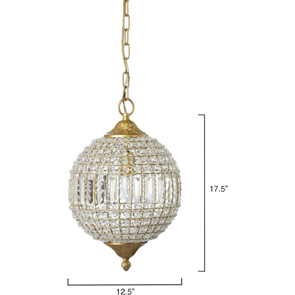 Crystal Orb Pendant Ceiling Light 3 Crystal Orb Pendant Ceiling Light - Image 3