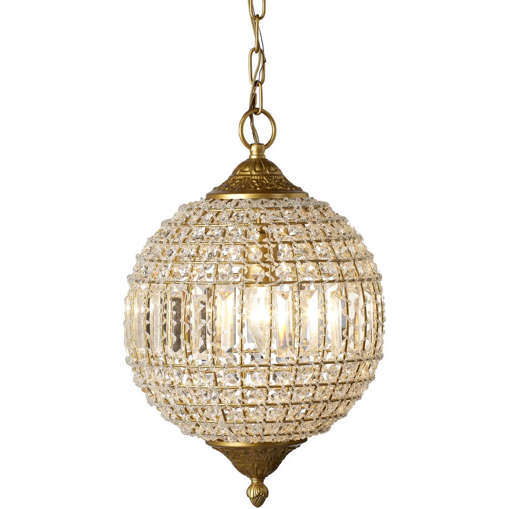 Crystal Orb Pendant Ceiling Light 5 Crystal Orb Pendant Ceiling Light - Image 5