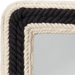 Contrast 36 X 24 Inch Black And Off White Mirror -Jamie Young Store ls6contrecbw 3