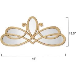 Scroll 46 X 20 Inch Gold Mirror 6 Scroll 46 X 20 Inch Gold Mirror -Jamie Young Store ls6scrollgld 2