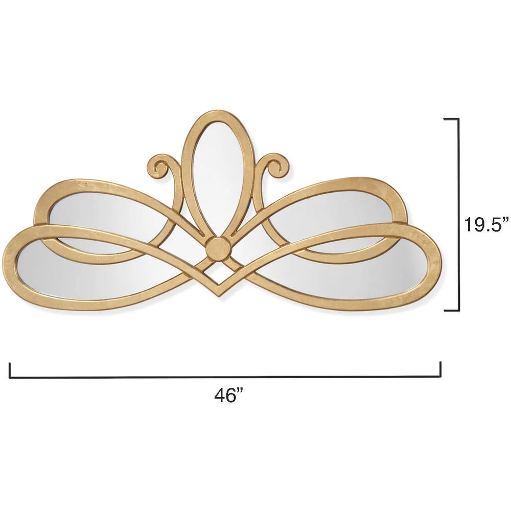 Scroll 46 X 20 Inch Gold Mirror 3 Scroll 46 X 20 Inch Gold Mirror - Image 3
