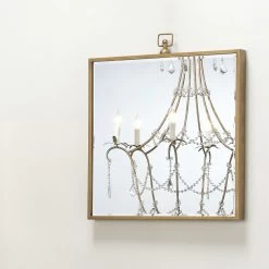 Vince 27 X 24 Inch Antique Brass Mirror -Jamie Young Store ls6vinceab 5