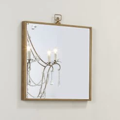 Vince 27 X 24 Inch Antique Brass Mirror -Jamie Young Store ls6vinceab 6