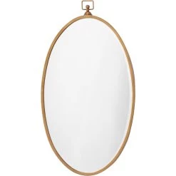 Wade 34 X 19 Inch Antique Brass Mirror